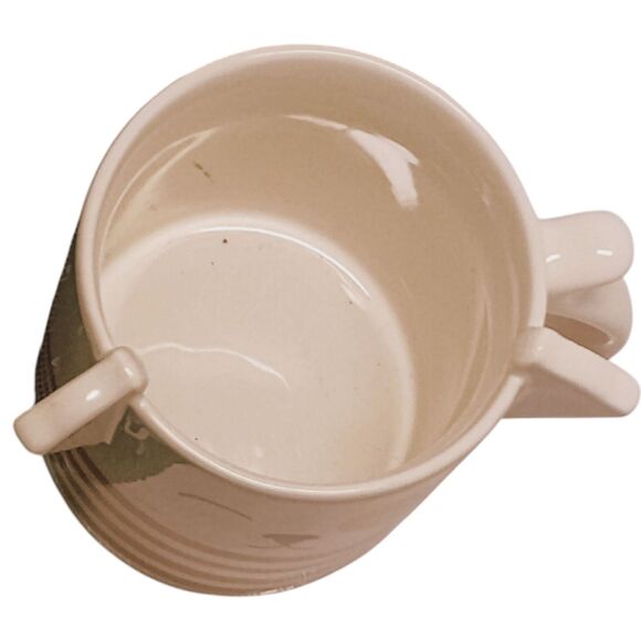 Target Coffee Tea Mug Pup 3D Ears Ceramic 16 Oz Parker Lane Dog Red Strippes Cup - Picture 7 of 8